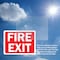 Signmission Fire Exit Sign, Vinyl Decal, 14in W x 10in L, 2PK OS-2PACK-CL-D-1014-L-20001 - alternate 3